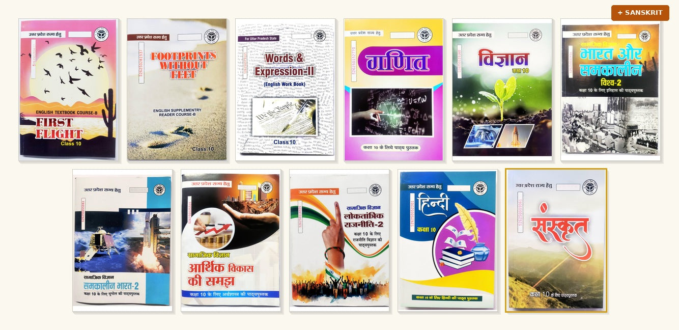 Class 10 Sanskrit Set (11 Books) — Core Set + Sanskrit